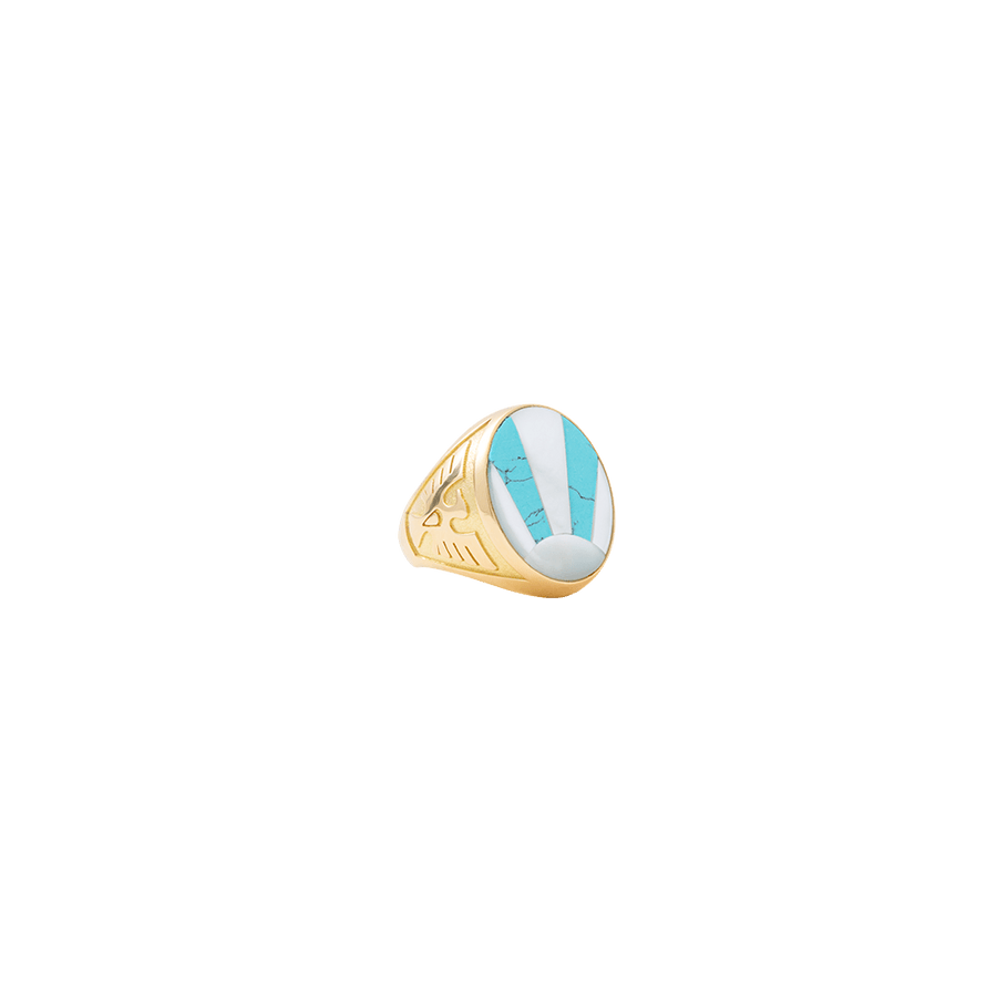 Blu Scarpa Rising Sun Santa Fe Ring 18K gold