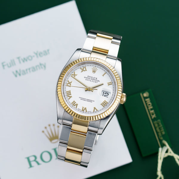 Rolex Datejust 116233 with Stainless Steel & Yellow Gold case, 36mm size