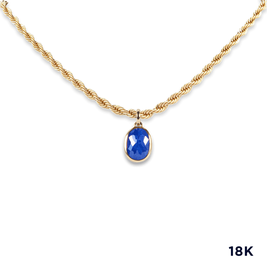 Blu Scarpa Signature Blu Sapphire Corda Necklace