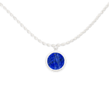 Blu Scarpa Signature Moneta Lapis Corda Necklace sterling silver