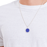 Moneta Lapis Corda Necklace detail