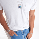 Moneta Turchese Corda Necklace worn