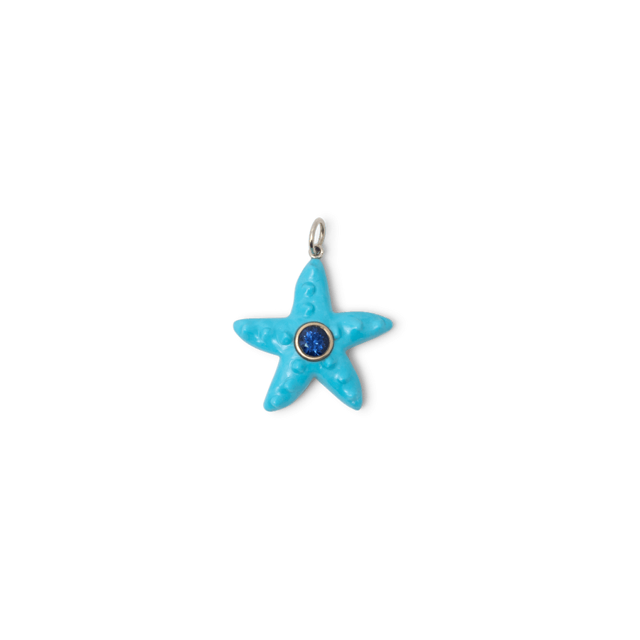 Blu Scarpa Turquoise Starfish Pendant 14K gold