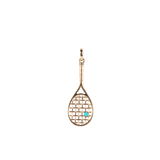 Blu Scarpa Tennis Racket Pendant 14K gold
