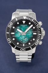 Tissot Chronograph Mens Watch Seastar 1000 Green T1204171109101