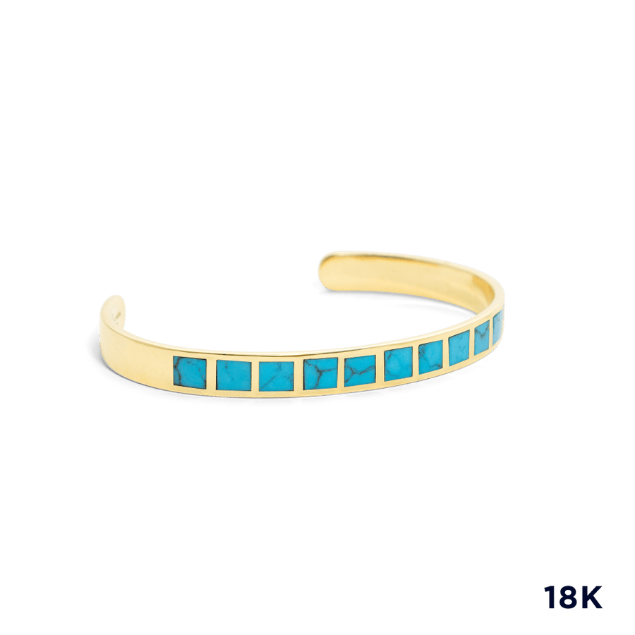 Blu Scarpa Turquoise 18K Gold Cuff