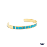Blu Scarpa Turquoise 18K Gold Cuff