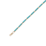 Turquoise Bar Bracelet 18K Jumbo detail