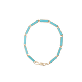 Blu Scarpa Turquoise Bar Bracelet 18K Jumbo
