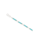 Blu Scarpa Turquoise Bar Bracelet sterling silver detail