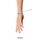 Blu Scarpa Turquoise Bar Bracelet sterling silver on wrist