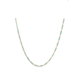 Blu Scarpa Turquoise Bar Necklace in 14K yellow gold