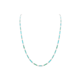 Blu Scarpa Turquoise Bar Necklace sterling silver