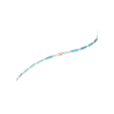 Turquoise Bar Necklace sterling silver detail