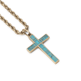 Turquoise Cross Pendant alternate view
