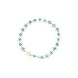 Blu Scarpa Turquoise Star Bracelet 14K yellow gold