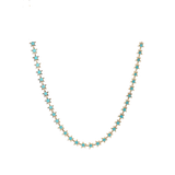 Blu Scarpa Turquoise Star Necklace 14K yellow gold