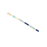 Two Tone Bar Bracelet 14K yellow gold detail