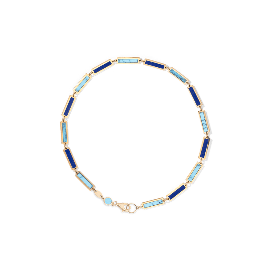 Blu Scarpa Two Tone Bar Bracelet 14K yellow gold