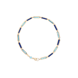 Blu Scarpa Two Tone Bar Bracelet 14K yellow gold