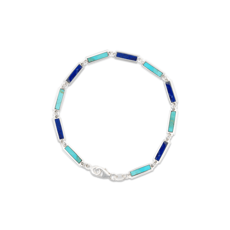 Blu Scarpa Two Tone Bar Bracelet sterling silver