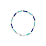 Blu Scarpa Two Tone Bar Bracelet sterling silver