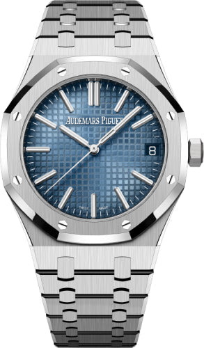 Audemars Piguet Royal Oak 41mm White Gold Smoked Blue Dial Watch - 15510BC.OO.1320BC.02