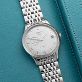 Zenith Elite watch with Stainless Steel case, 37mm size front view